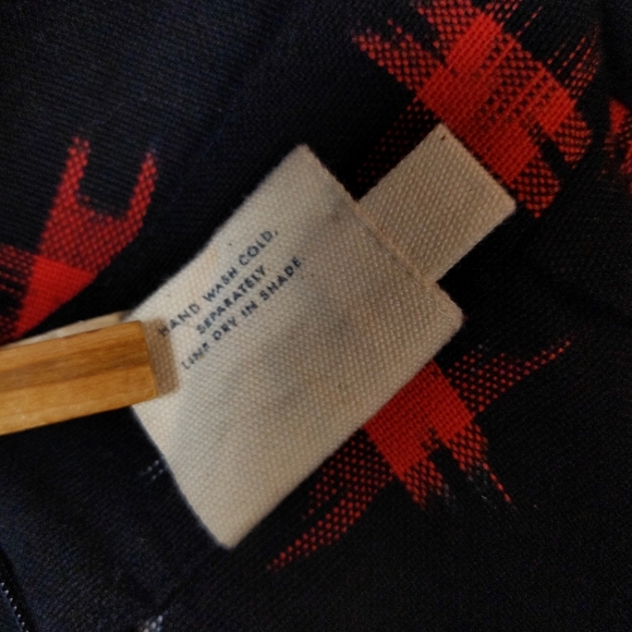 Mata Traders Skirt Faux Wrap Black and Red Pencil Skirt - Women's Size Large - Picture 4 of 5